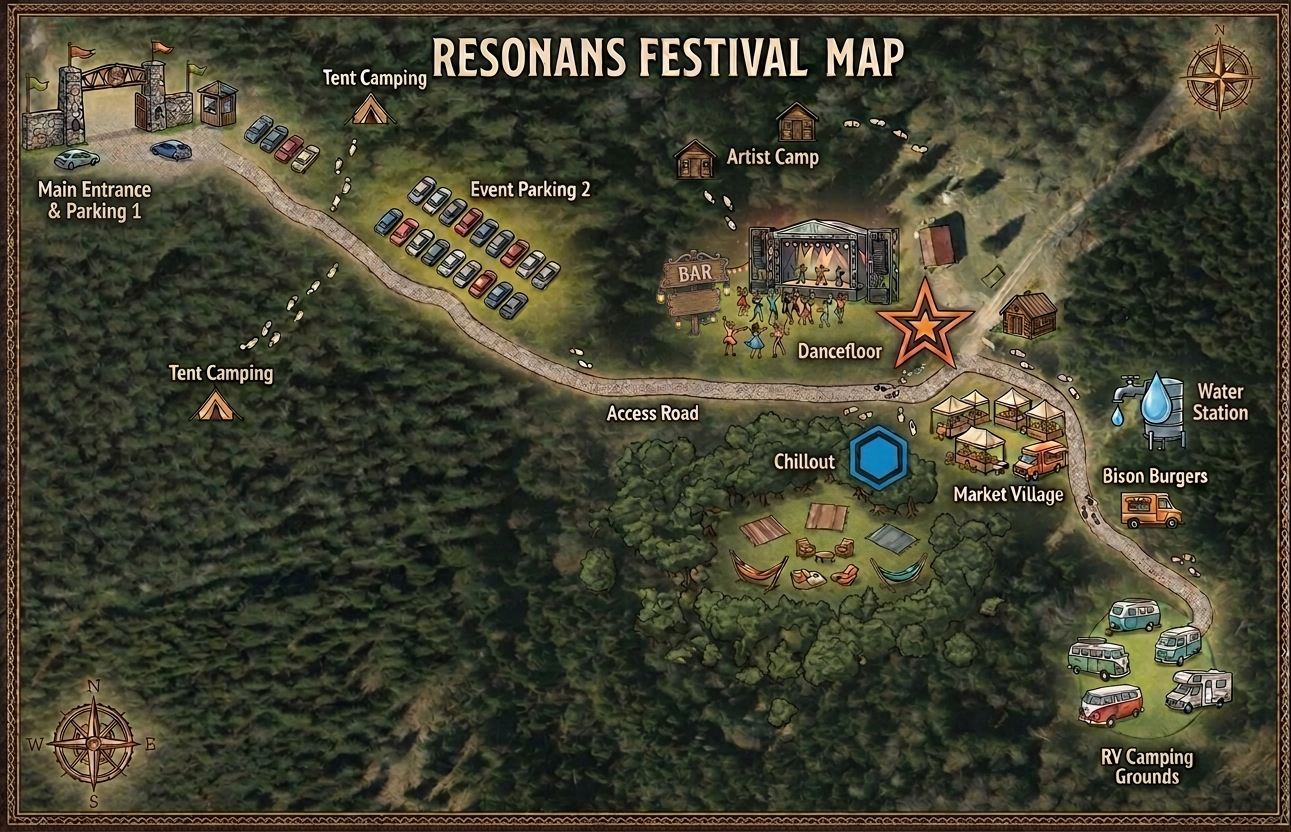 Resonans Festival Map